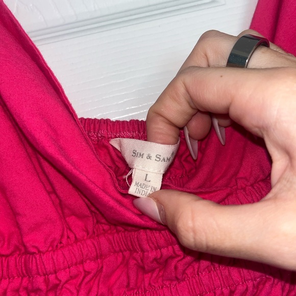 Vibrant Pink Ruffle Tank Top - Picture 3 of 3